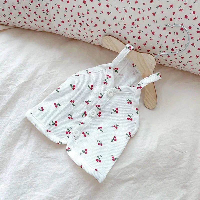 Cute Summer Fresh Cherry Dog Dress