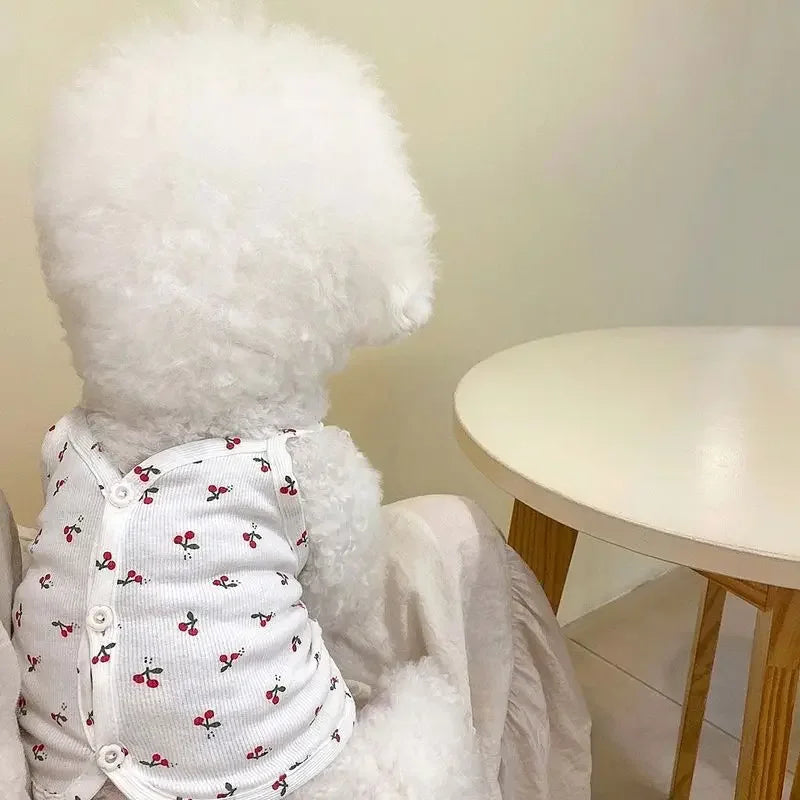 Cute Summer Fresh Cherry Dog Dress