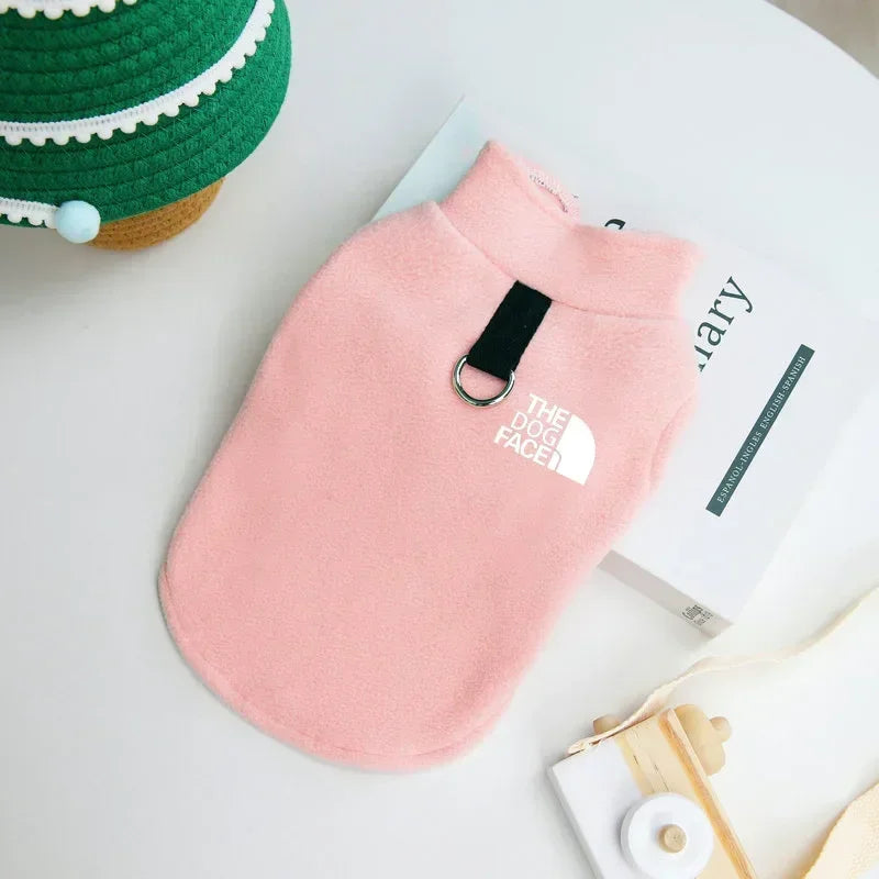 Autumn Winter Pet Clothes Fleece Warm Dogs Sweater French Bulldog Coat Puppy