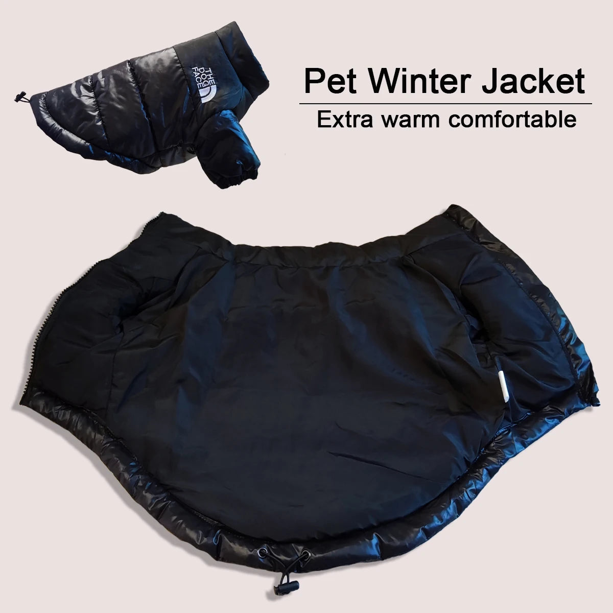 Large Winter Dog Clothes Puppy Warm Windproof Jacket Reflective Coat  Pet Outfits