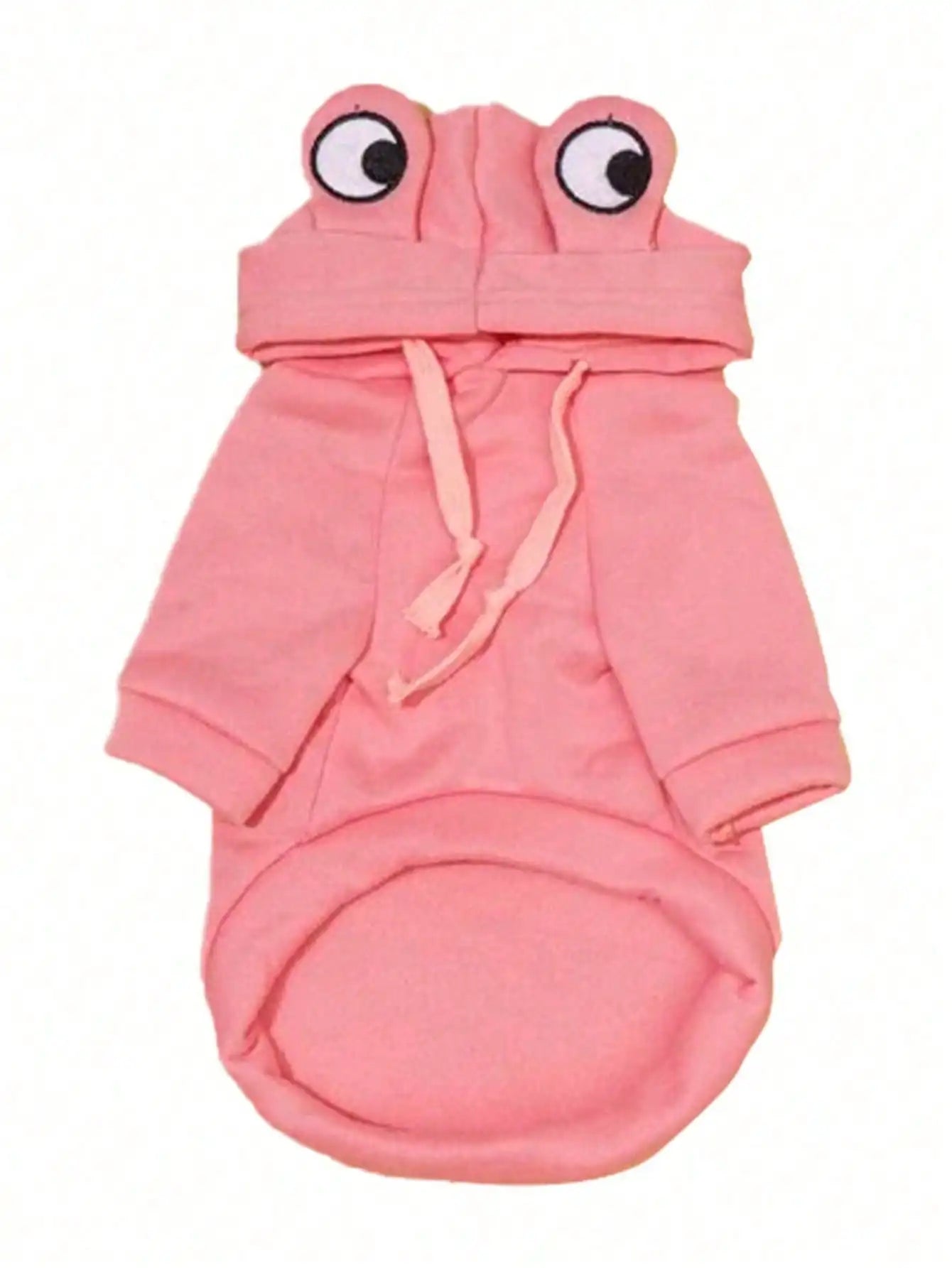 1PC Cute Green Frog Pet Sweater Hoodie with Fun Design for Small and Medium Dogs