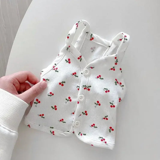 Cute Summer Fresh Cherry Dog Dress