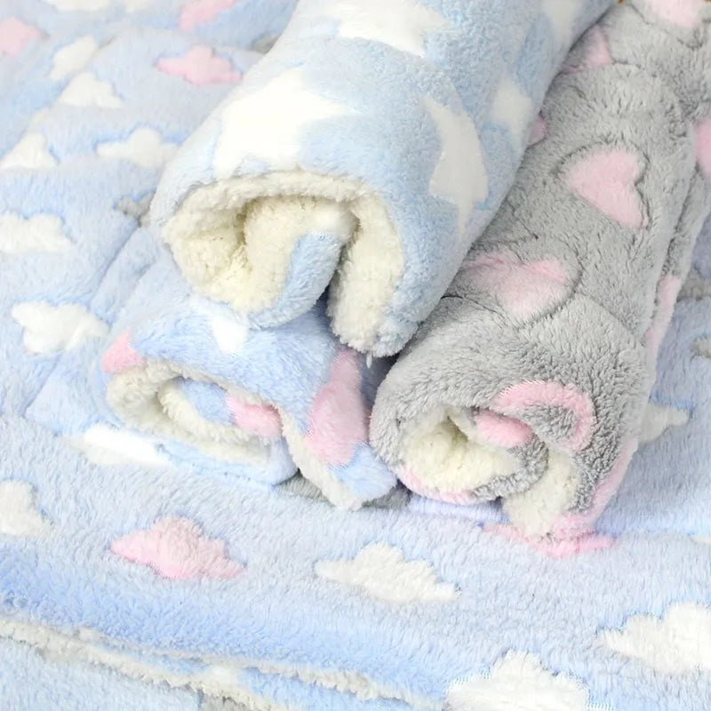 Soft Cat Bed Mats or Warm Fleece Pet Blanket