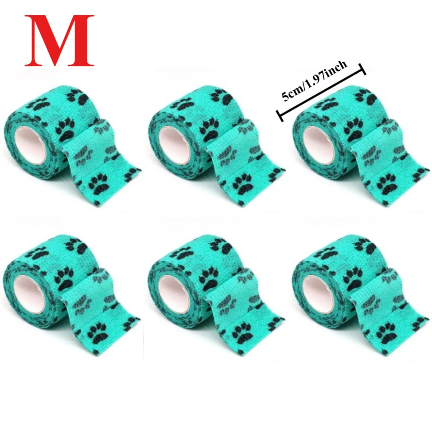 Pet Self-adhesive Elastic Dog Cat Bandage, Leg Cover Protector Strap