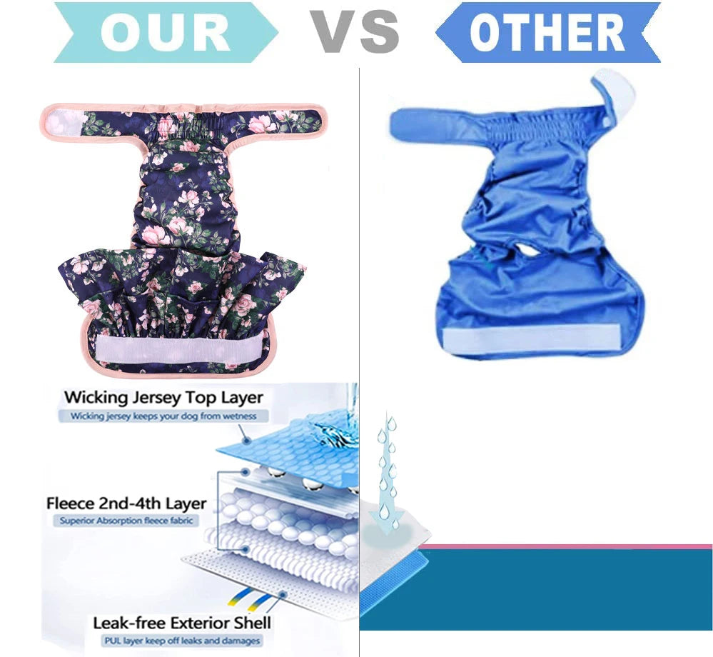 Adjustable Dog Female Reusable Washable Diapers