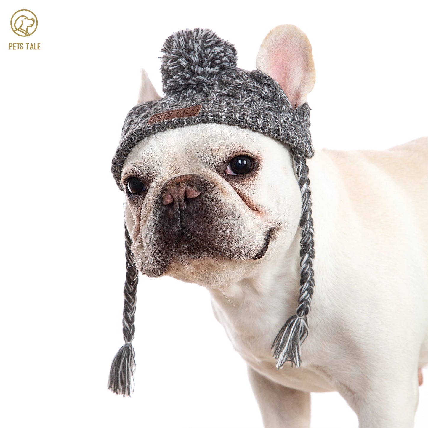 Winter Soft,  Warm Knitted, Windproof Knitting Dog Hat
