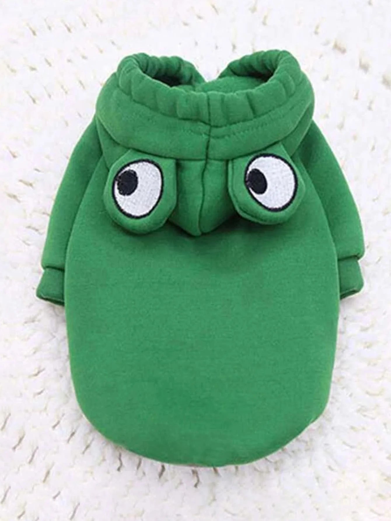 1PC Cute Green Frog Pet Sweater Hoodie with Fun Design for Small and Medium Dogs