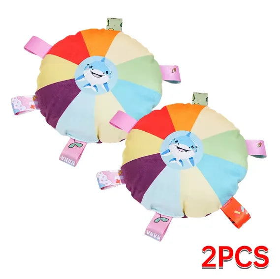 Hot dog sounding plush toy bell cartoon toy, small dog Teddy teeth grinding toy, wear-resistant bite-resistant