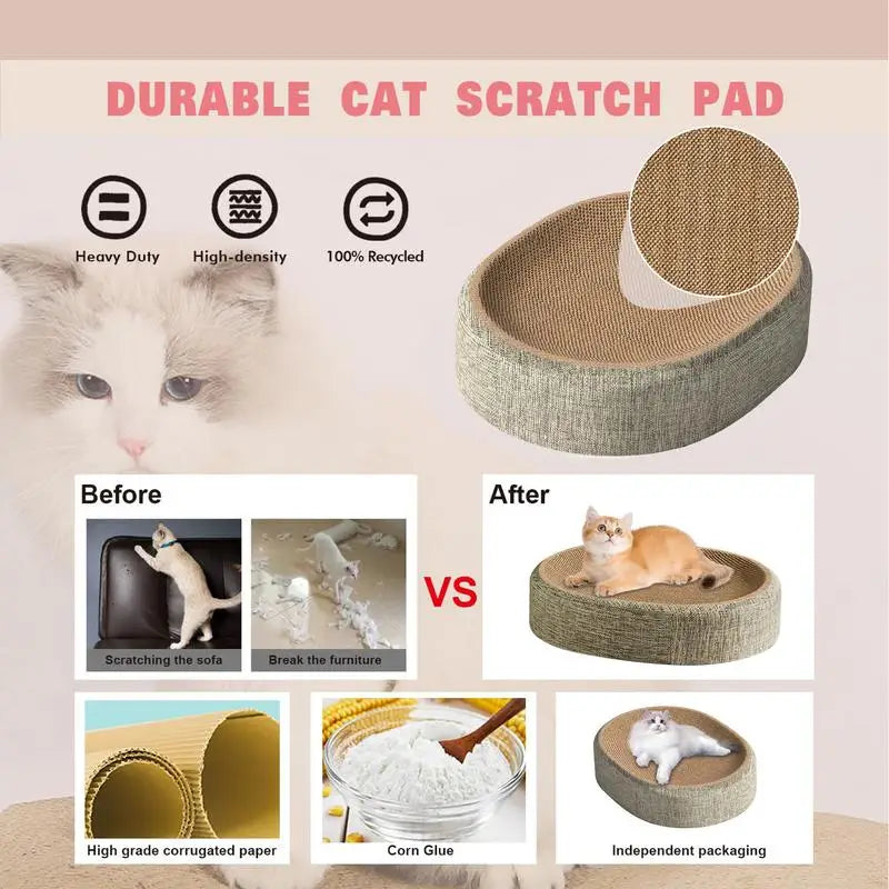 Cat Scratcher Oval Pad Bowl