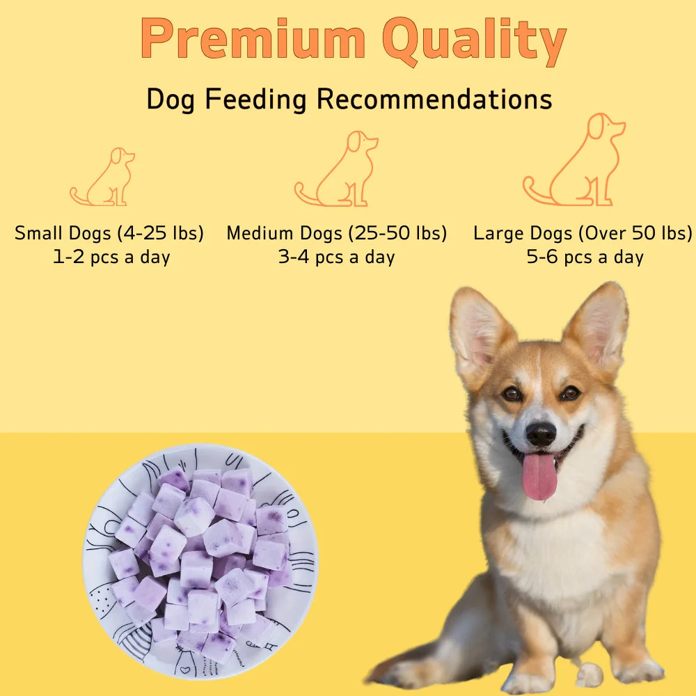 3.53oz Fruit Yogurt Cubes Dog Treats
