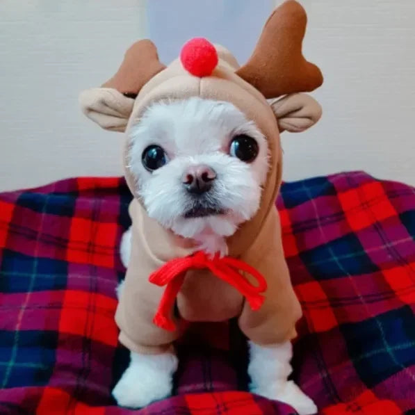 Cute Elk Dog Reindeer Warm Hoodies