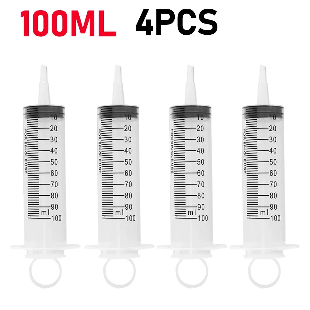 60/100ml Plastic Bulk Needle-Free Disposable Syringes