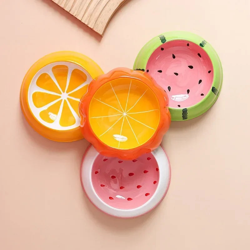 4 cute designs pet ceramics bowls
