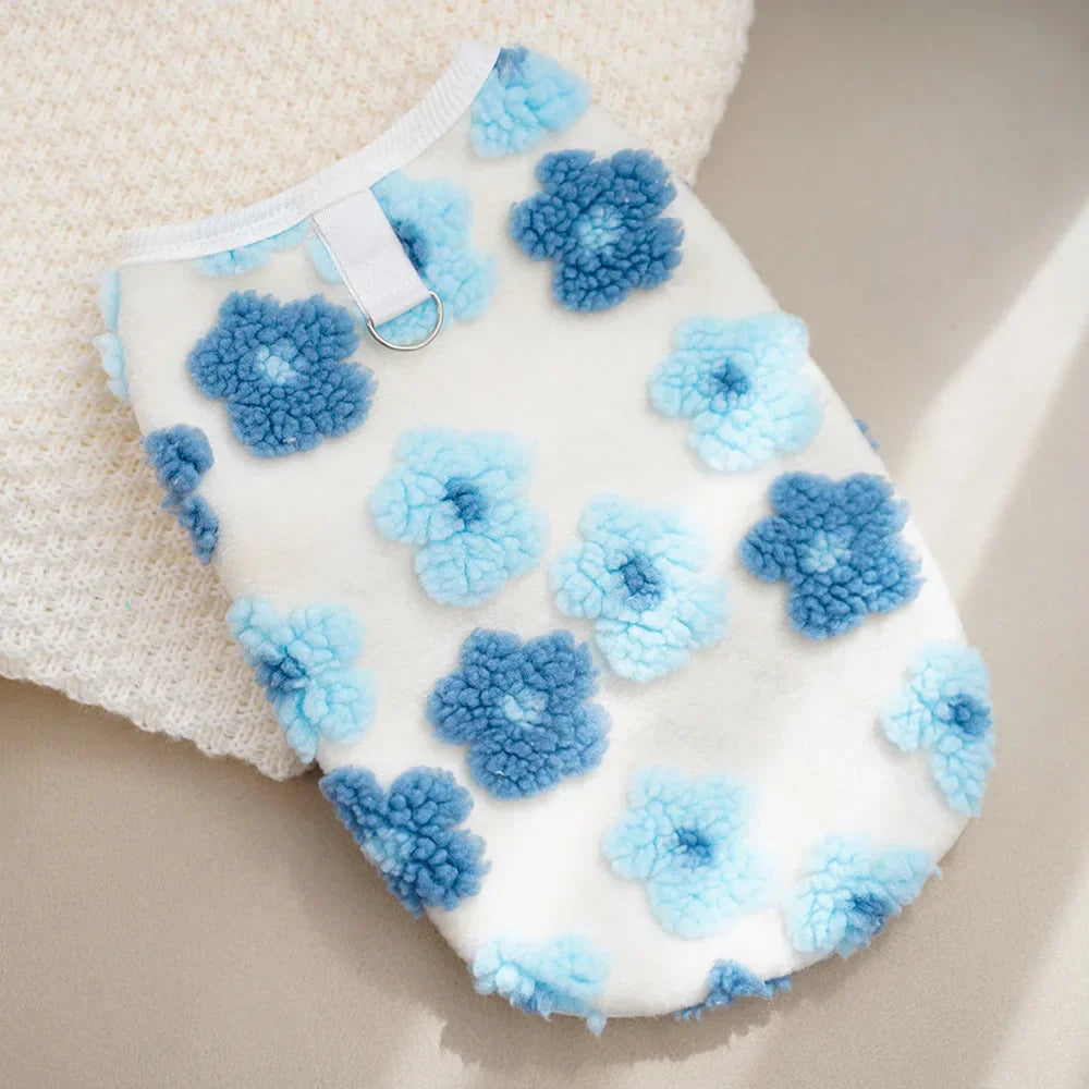 Dog Fleece Vest Warm Sweatshirt Puppy Pullover Coat with Leash D Ring, Dachshund Yorkie Sweaters