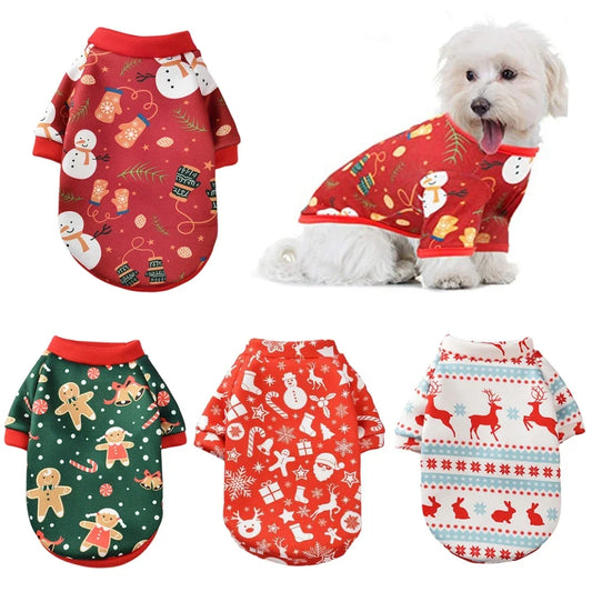 Christmas Dog Clothes & Hoodies