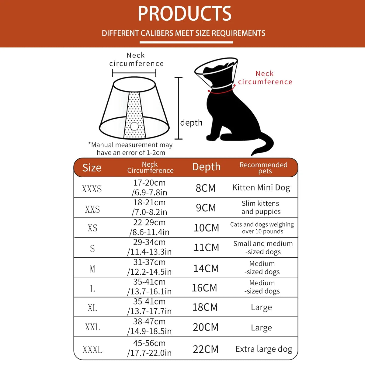 Dogs Comfy Cones to Stop Licking Protective Collar for After Surgery Anti-Bite