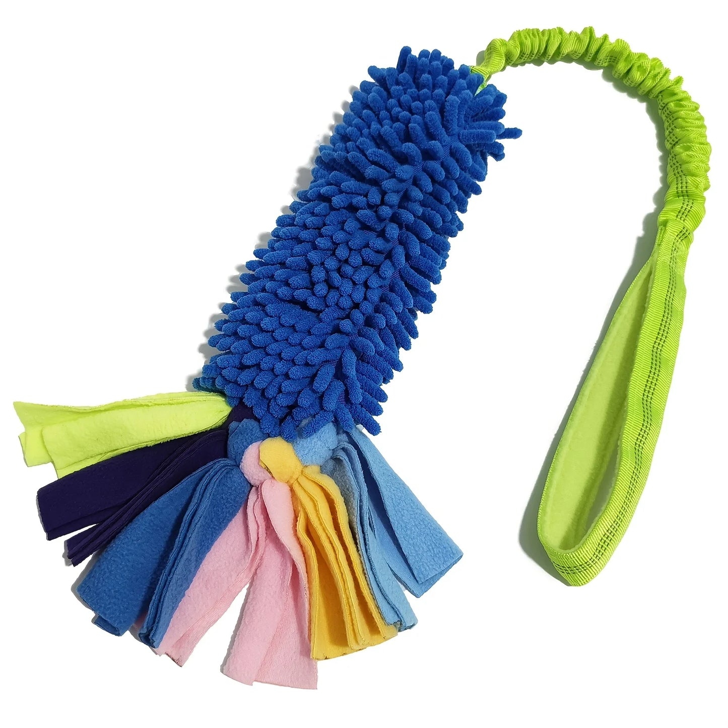 Durable Dog Toys for Aggressive Chewers - Soft Plush Pulling Rope Chew Toy with Sturdy Handle, Interactive Teeth Cleaning Toy