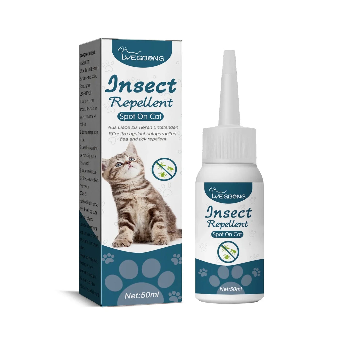 Pet Flea Killer, Anti Fleas, Ticks, Lice, Mite Removal. Relieve Itching, Ringworm Treatment Pet Insect Removal Drops
