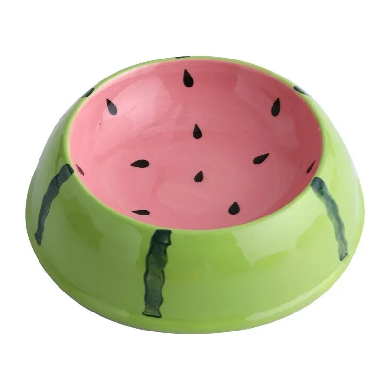 4 cute designs pet ceramics bowls