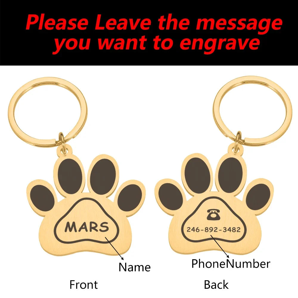 Customized Dog Collar Name Tag Dog Medal with Engraving