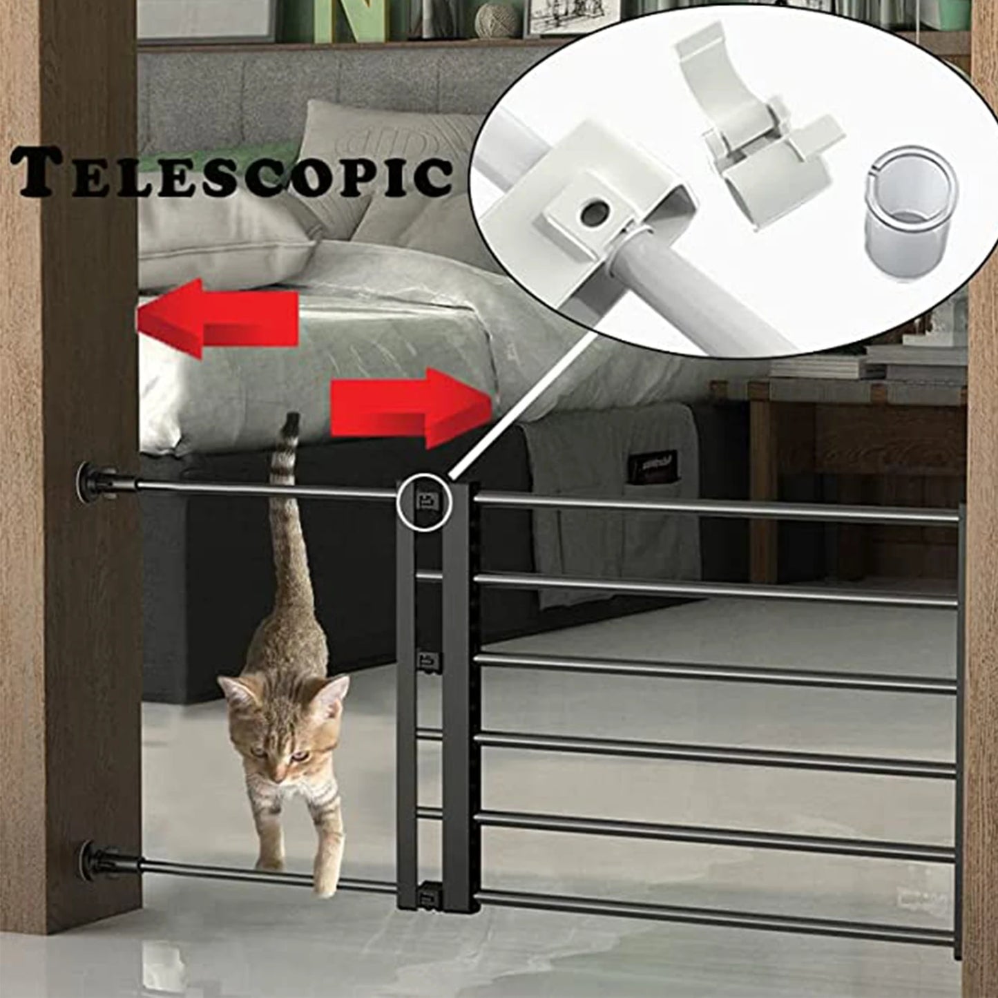Household Pet Railing Isolation Door