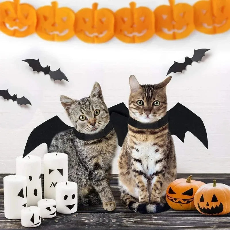 Halloween Cute Pet Dog Cat Black Bat Wings Harness Costume
