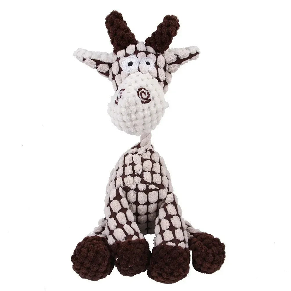 Animal Shaped Bite Resistant Squeaky Toys