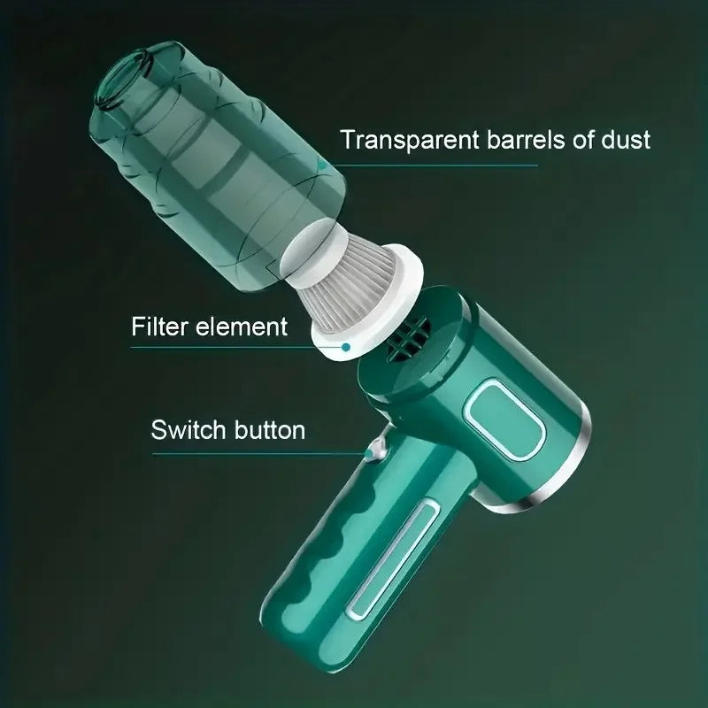 Powerful Cordless Handheld Vacuum Pet Hair, Rechargeable, Portable Dustbuster