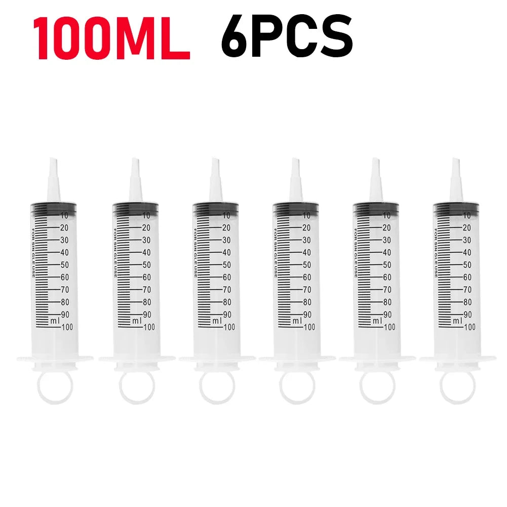 60/100ml Plastic Bulk Needle-Free Disposable Syringes
