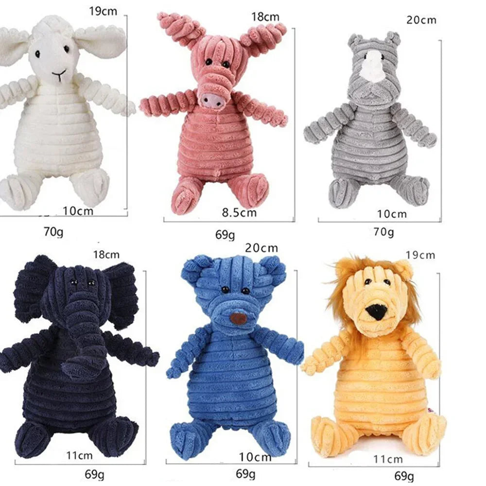 Animal Shaped Bite Resistant Squeaky Toys