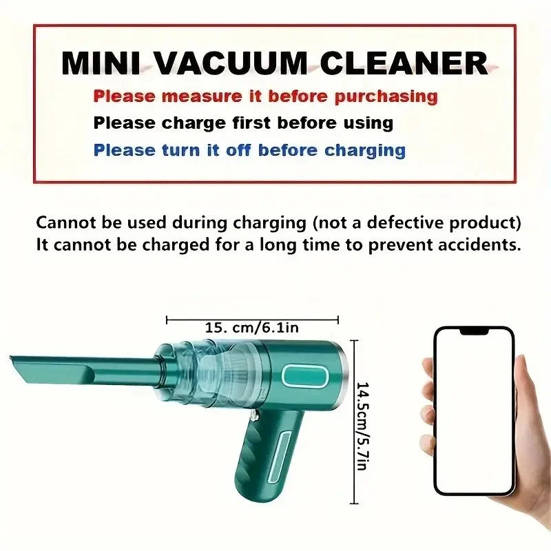 Powerful Cordless Handheld Vacuum Pet Hair, Rechargeable, Portable Dustbuster
