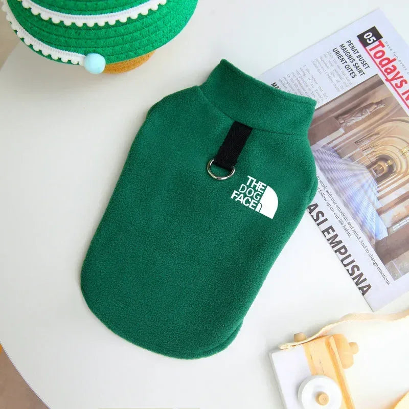 Autumn Winter Pet Clothes Fleece Warm Dogs Sweater French Bulldog Coat Puppy