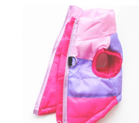 Winter Clothing Cotton-Padded Jacket Waistcoat Out Pull Buckle Pet, luxury Dog clothes