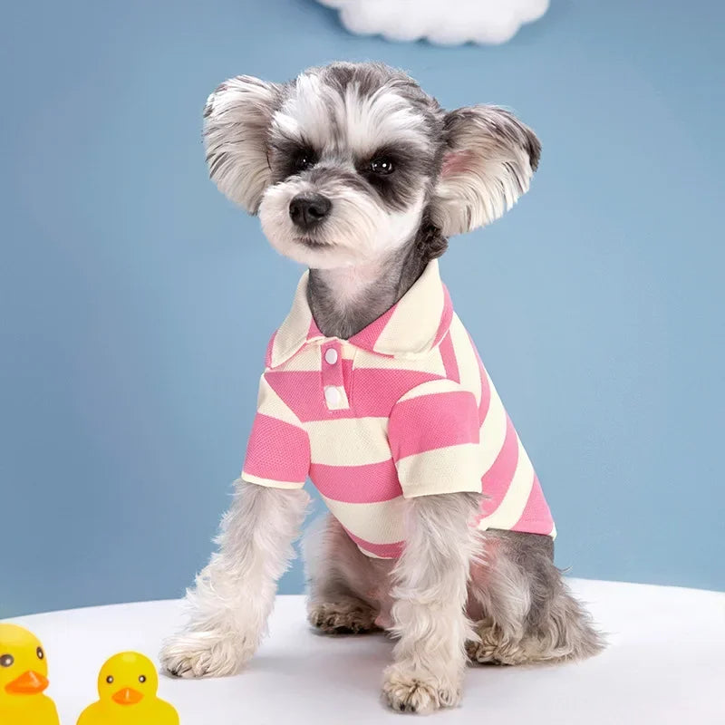 Thin Breathable Summer Polo Dog Shirts