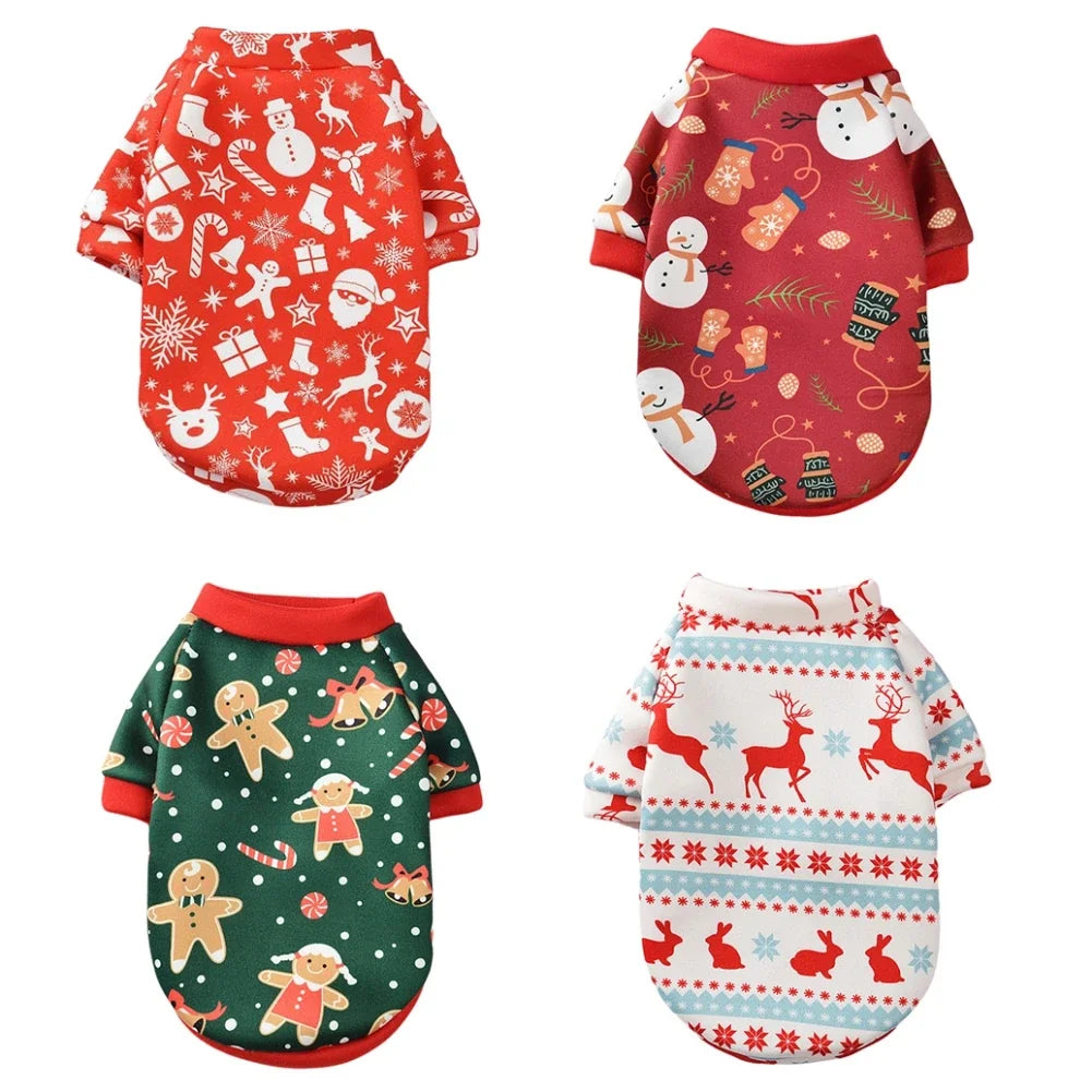 Christmas Dog Clothes & Hoodies