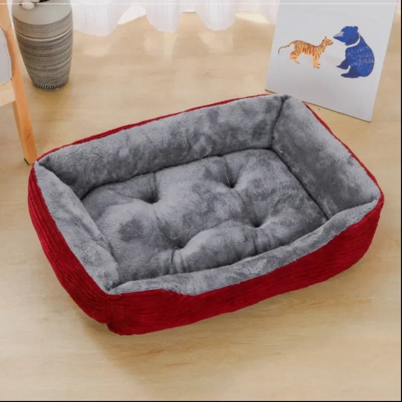 Square Plush Calming Bed