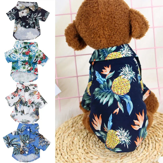 Hawaiian Style Dog T-Shirts