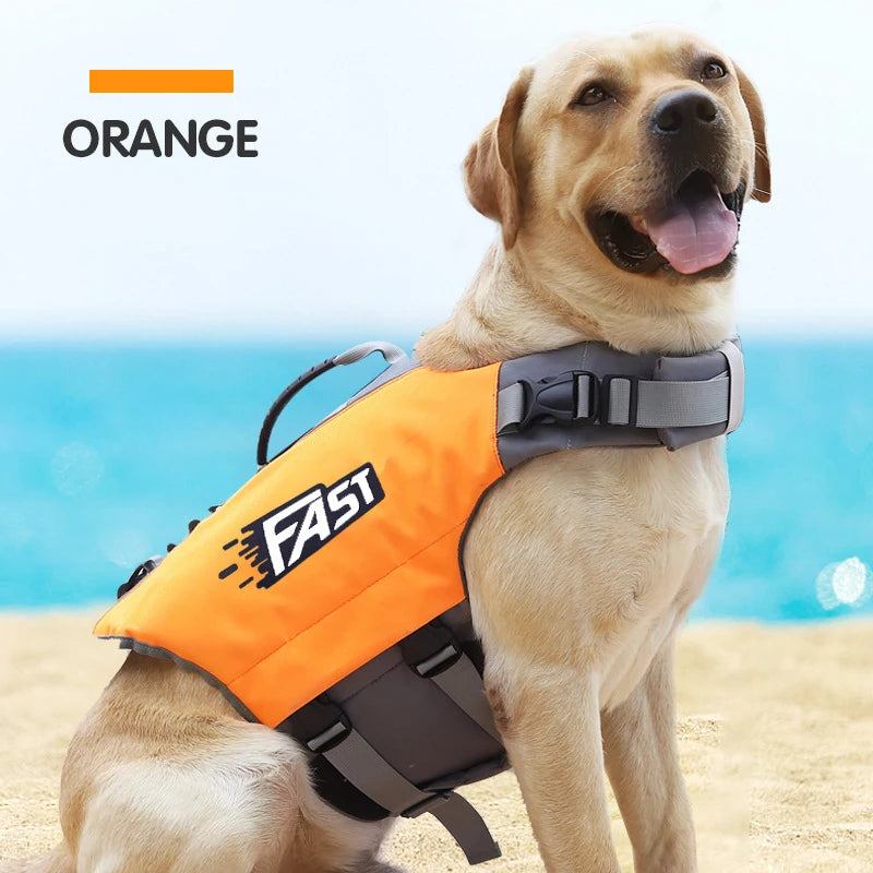 Pet Life Jacket Safety Vest for Dogs, Swim Fashion Adjustable Reflective in Pool or Surfing