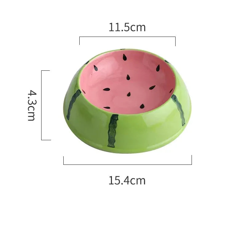 4 cute designs pet ceramics bowls