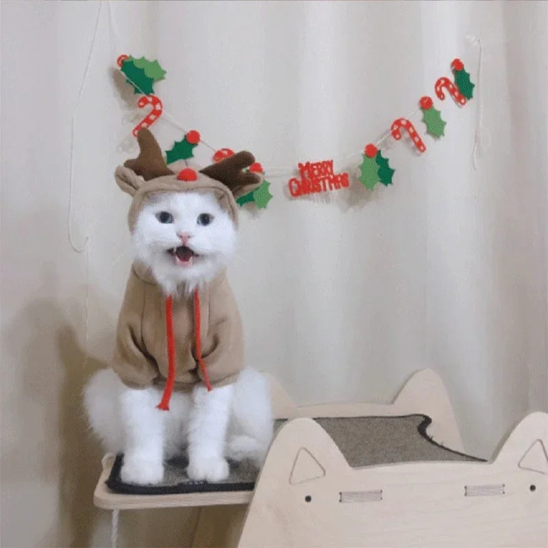 Cute Elk Dog Reindeer Warm Hoodies