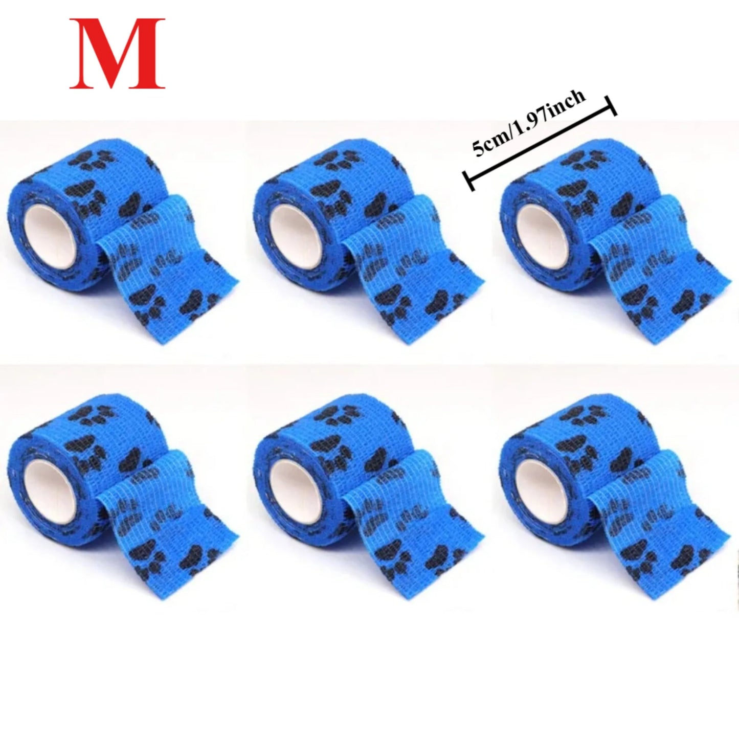 Pet Self-adhesive Elastic Dog Cat Bandage, Leg Cover Protector Strap