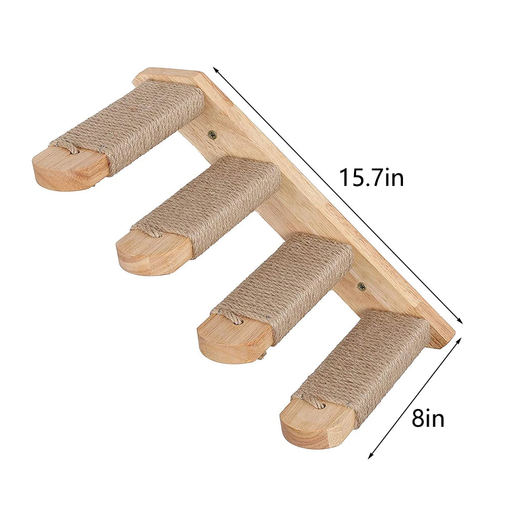 Cat Climbing Shelf Wall Mounted Four Step Stairway