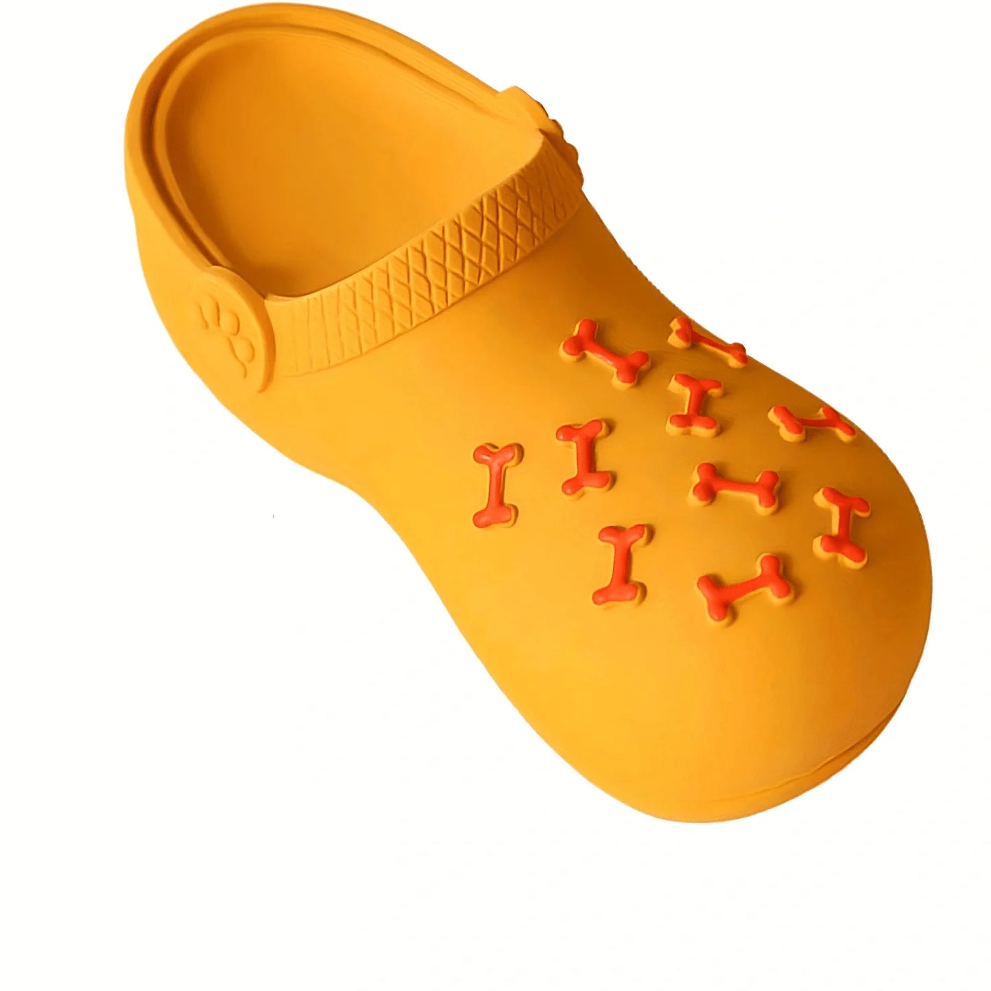 Durable Rubber Slippers-Shaped Chew, Teeth Cleaning & Training Toy
