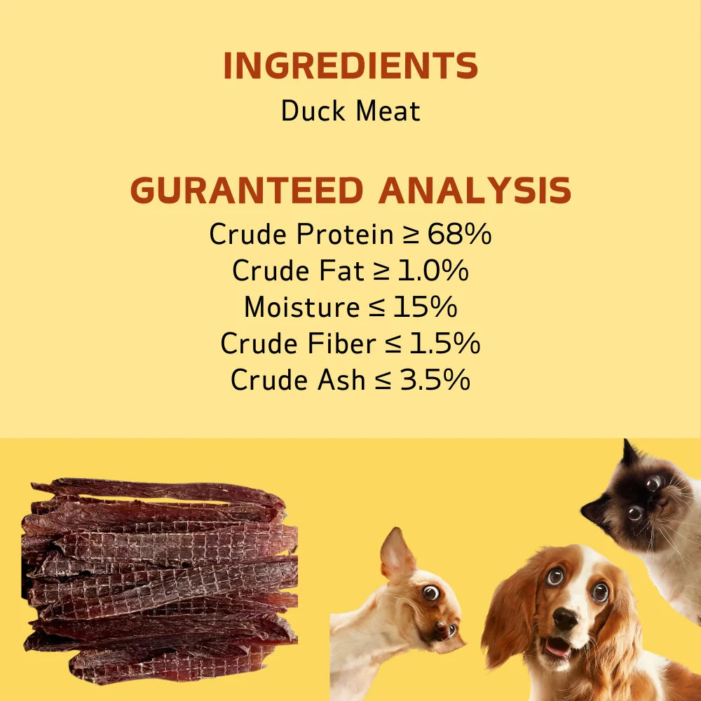 5.29oz Chicken Jerky and Duck Jerky Dog Treats