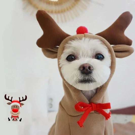 Cute Elk Dog Reindeer Warm Hoodies