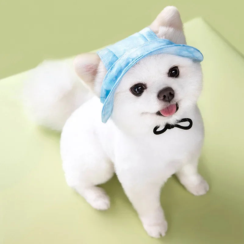 Dogs Bucket Hat With Ear Holes Sunproof Baseball Cap
