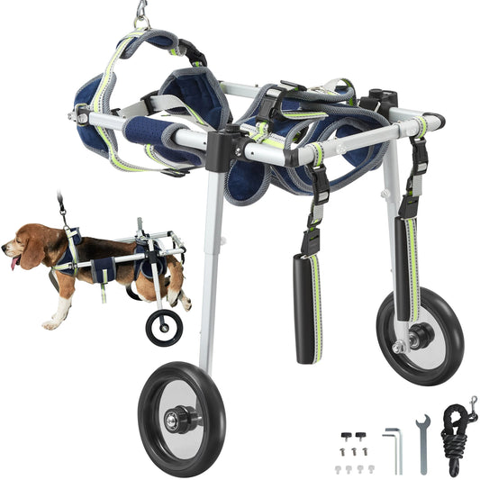 SucceBuy 2 Wheels Dog Wheelchair for Back Legs