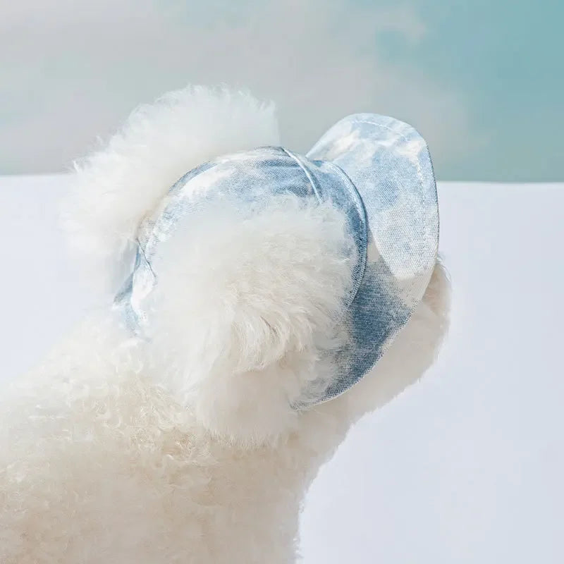 Dogs Bucket Hat With Ear Holes Sunproof Baseball Cap