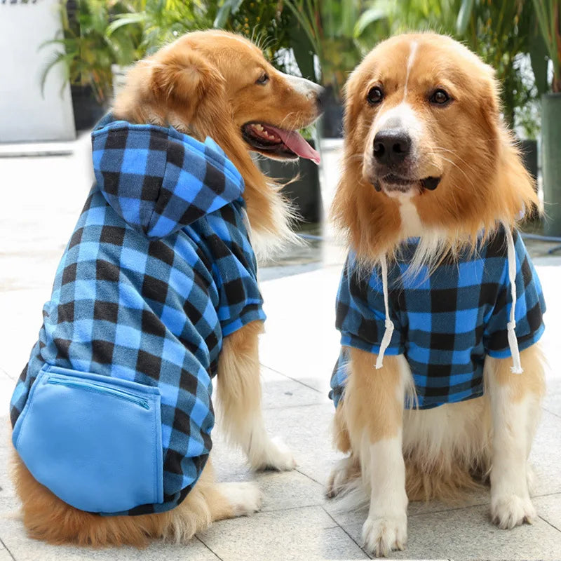 Winter Coat, Plaid Jacket, Reversible Vest Cold Weather Dog Clothes