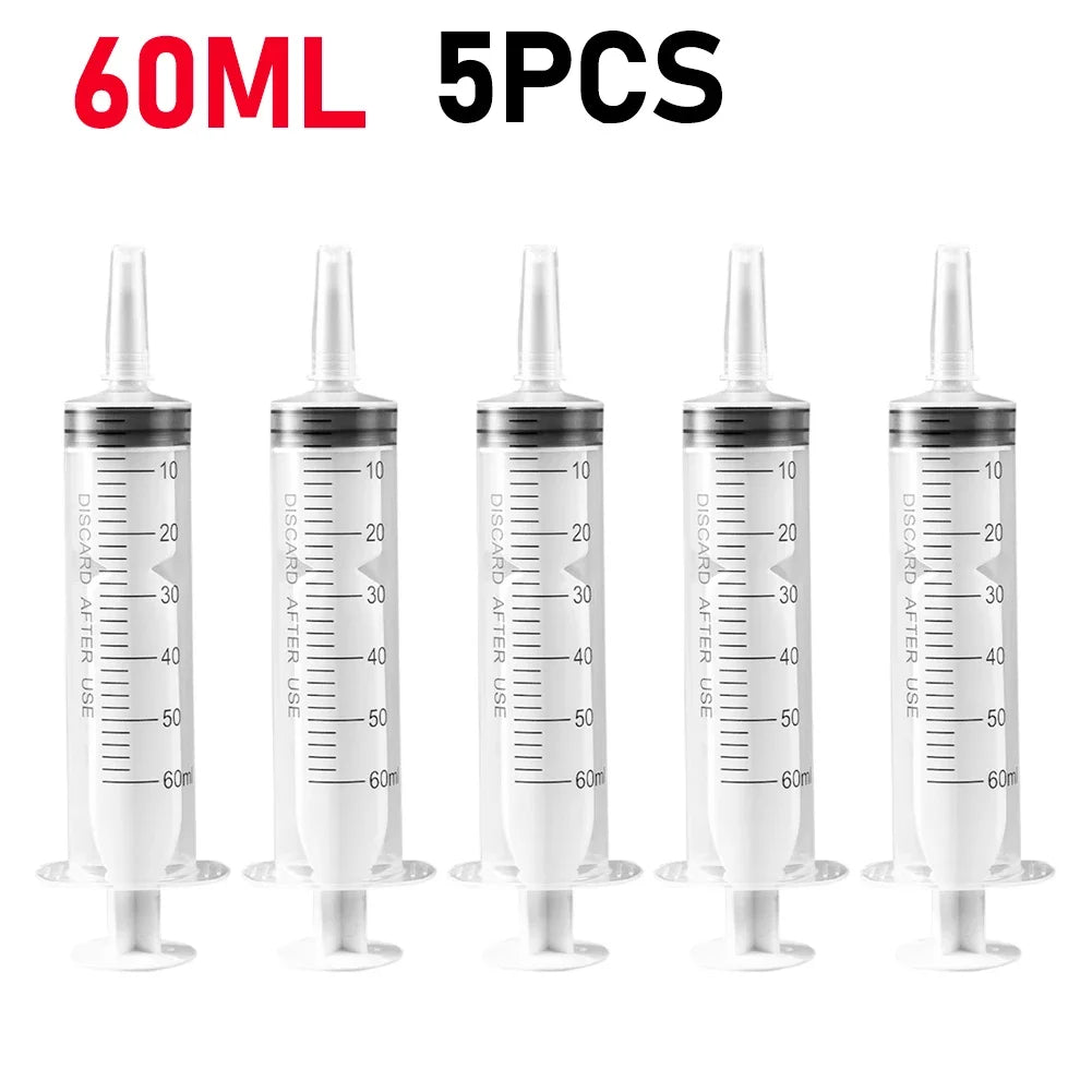 60/100ml Plastic Bulk Needle-Free Disposable Syringes